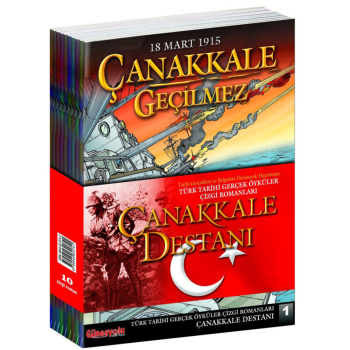 Çanakkale Destanı Çizgi Roman Seti (1-10)